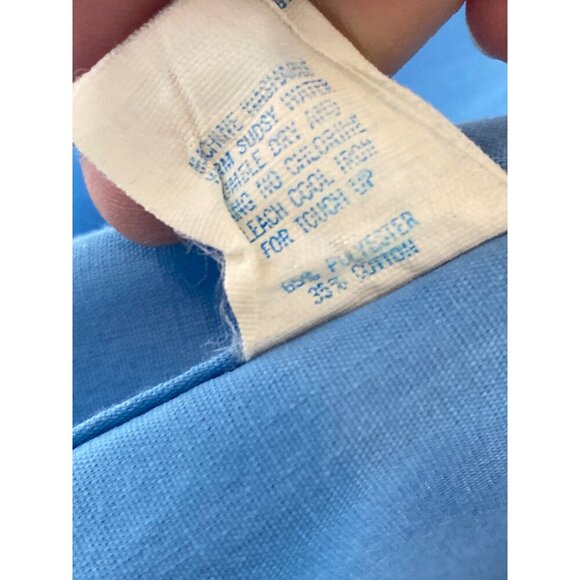 VINTAGE 70'S MEN'S SKY- BLUE BATHROBE SZ M - Picture 6 of 6